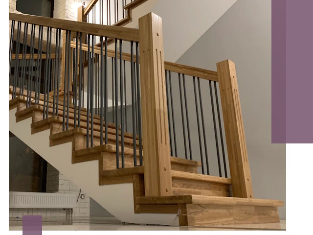 Реставрация деревянных и металлических лестниц в Климовске