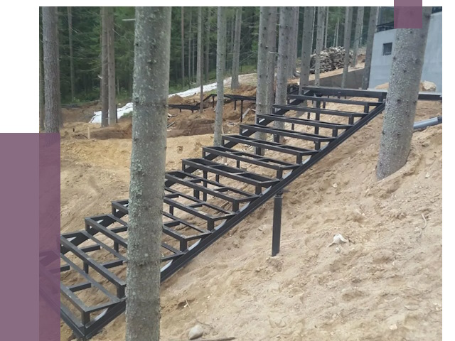 Монтаж металлических лестниц в Климовске от 13420 руб. 