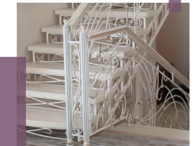 Изготовление кованых лестниц на заказ в Климовске от 86088 руб. | ПРОЛЁТ-Клс