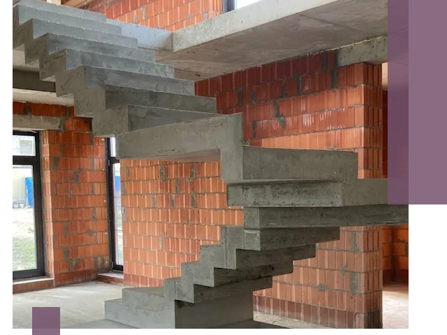 Изготовление бетонных лестниц под ключ в Климовске