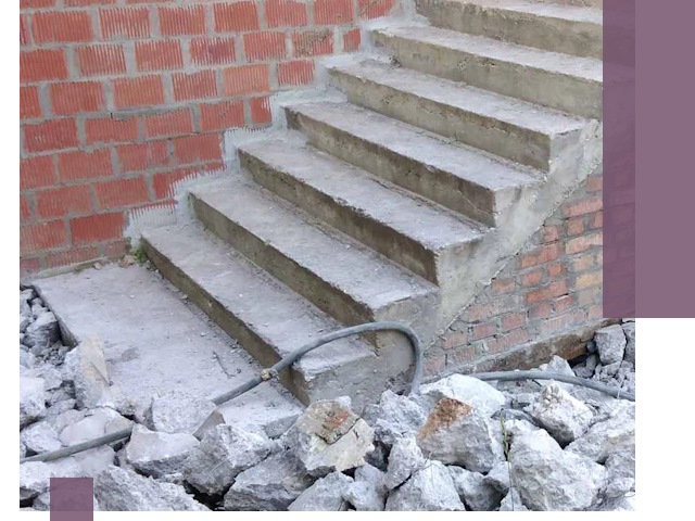 Демонтаж бетонных лестниц в Климовске: быстро и безопасно