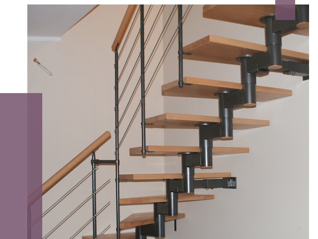 Изготовление модульных лестниц в Климовске от 11394 руб. 