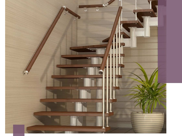 Изготовление модульных лестниц под ключ в Климовске