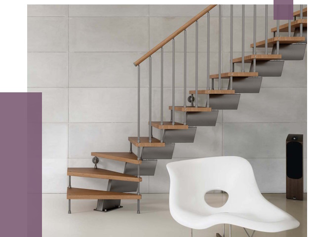 Монтаж модульных лестниц в Климовске от 6279 руб. 