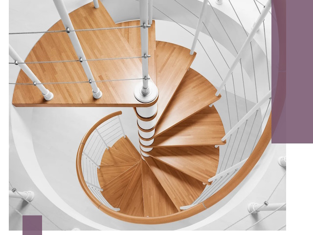 Изготовление винтовых лестниц под ключ в Климовске