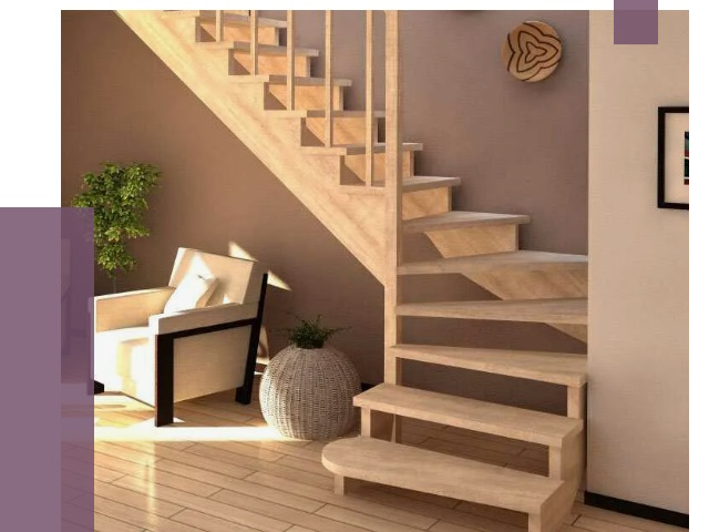 Изготовление Г-образных лестниц в Климовске от 18737 руб. 