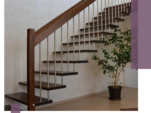 Лестницы на больцах под ключ в Климовске – изготовление и монтаж