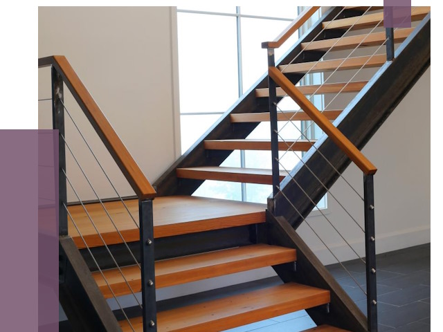 Изготовление лестниц на металлокаркасе в Климовске от 18737 руб. | ПРОЛЁТ-Клс