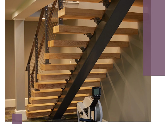 Лестницы на монокосоурах под ключ в Климовске - изготовление и монтаж