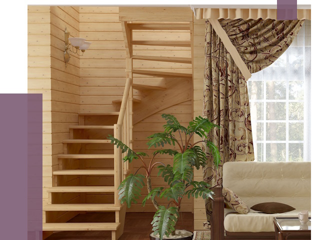 Лестницы для дачи в Климовске от 75200 руб.  | ПРОЛЁТ-Клс