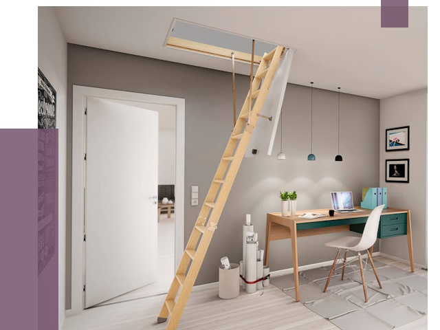 Чердачные лестницы в Климовске — от 14432 руб. | ПРОЛЁТ-Клс
