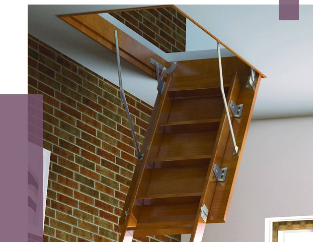 Установка чердачной лестницы в Климовске от 7748 руб. | ПРОЛЁТ-Клс