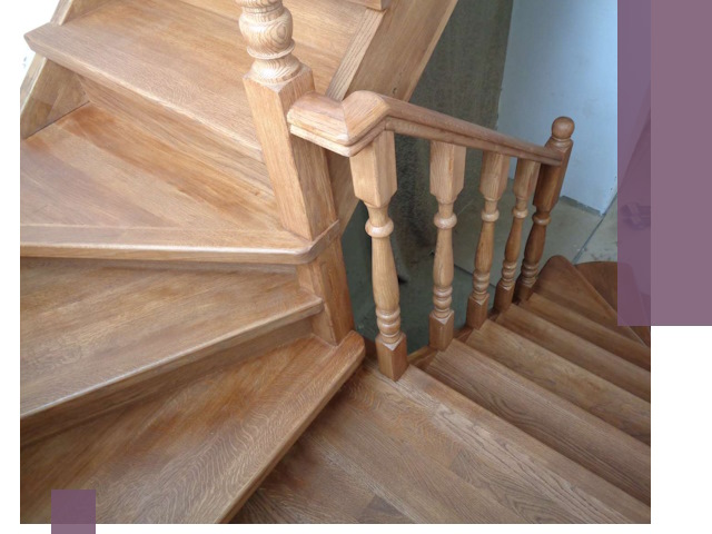 Дубовые лестницы под ключ в Климовске: изготовление и монтаж