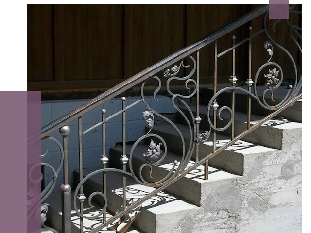 Кованые перила в Климовске от 8609 руб. под ключ — качество от ПРОЛЁТ-Клс