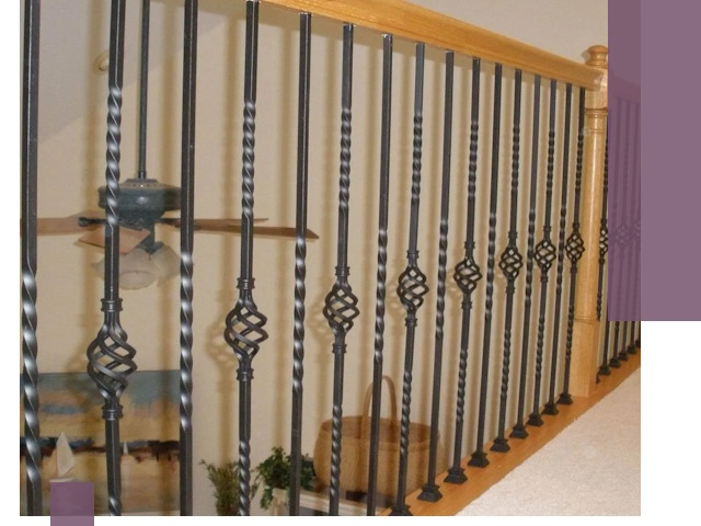 Изготовление и монтаж кованных перил в Климовске под ключ