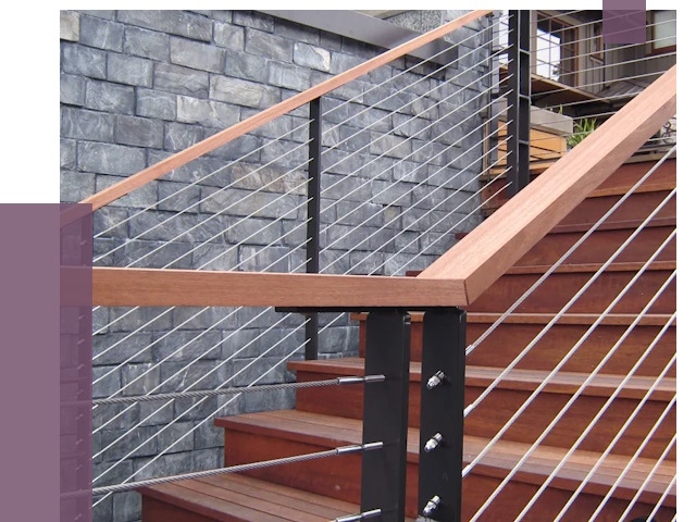 Тросовые перила под ключ в Климовске от 7697 руб. 