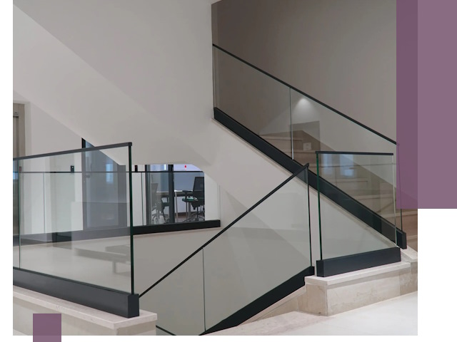 Стеклянные перила премиум-класса с установкой в Климовске