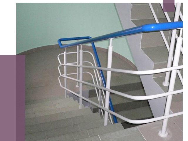 Перила в подъезде в Климовске — установка и замена от 7343 руб. | ПРОЛЁТ-Клс