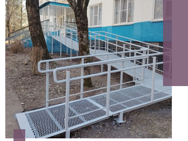 Пандусы под ключ в Климовске: изготовление, монтаж и демонтаж