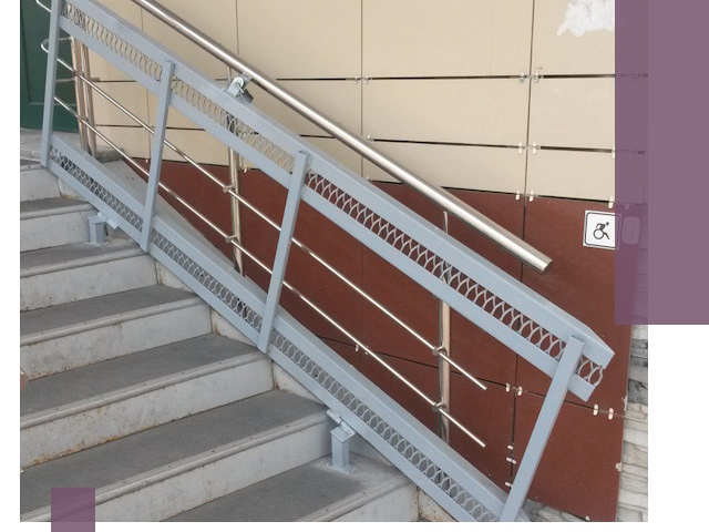 Изготовление откидных пандусов под ключ в Климовске