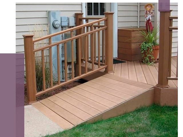 Пандус на крыльцо в Климовске под ключ от 7697 руб. 