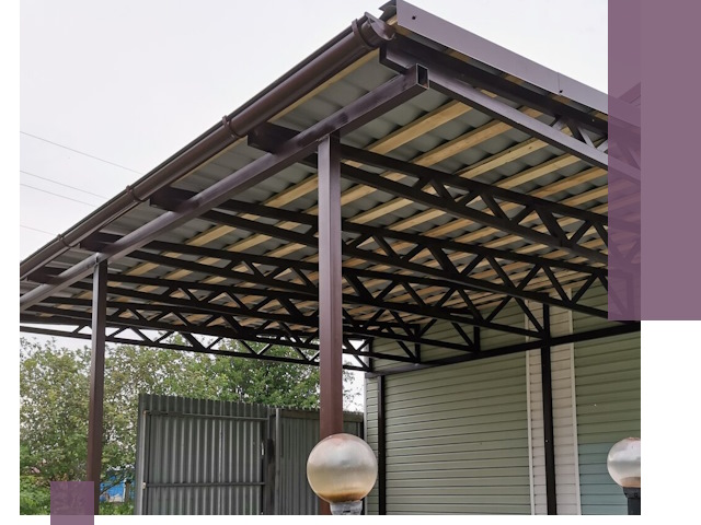 Навесы под ключ в Климовске: изготовление, монтаж и гарантия