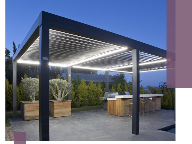 Навесы отдельно стоящие под ключ в Климовске из металла и поликарбоната