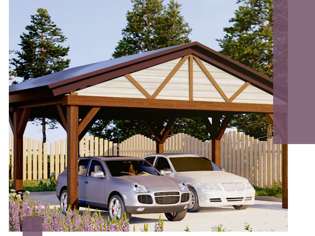 Навесы для автомобиля в Климовске — изготовление и монтаж