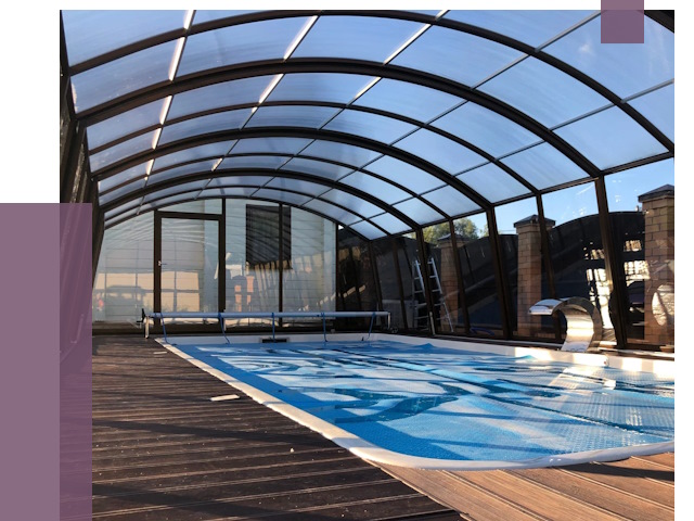 Навесы для бассейна в Климовске от 16610 руб. под ключ | ПРОЛЁТ-Клс