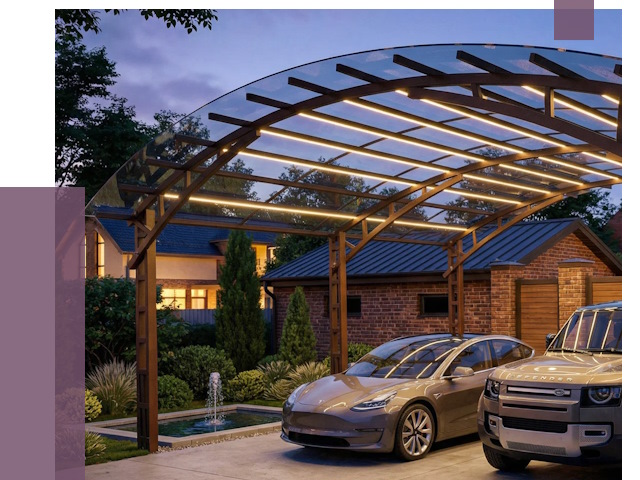 Металлические навесы в Климовске от 12559 руб. под ключ — ПРОЛЁТ-Клс