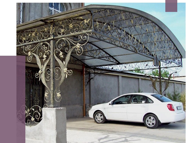 Кованые навесы в Климовске от 14432 руб. | ПРОЛЁТ-Клс