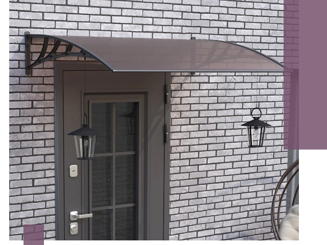 Недорогие козырьки и навесы под ключ в Климовске