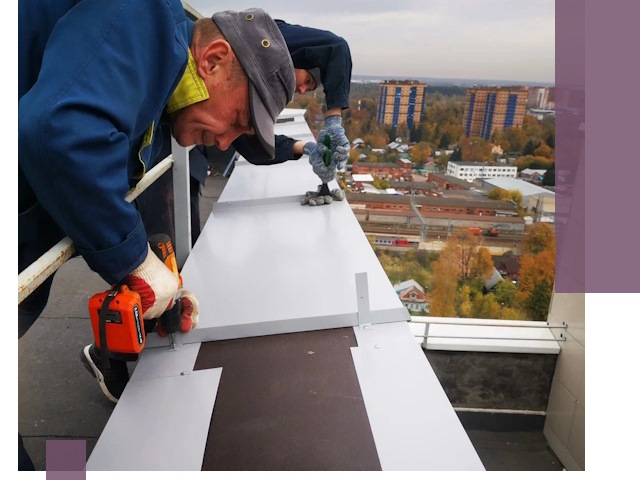 Монтаж парапетов в Климовске — установка прочных металлических ограждений