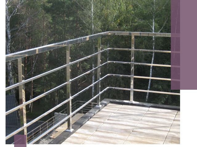 Парапеты из нержавеющей стали в Климовске — изготовление и монтаж