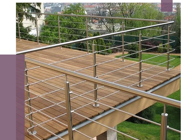 Алюминиевые парапеты в Климовске под ключ от 7697 руб. 