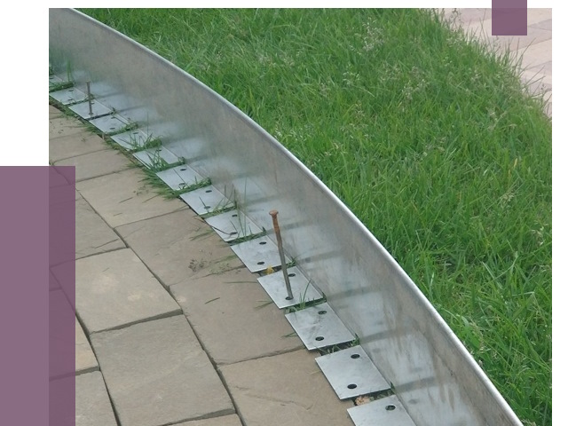 Металлические бордюры для тротуаров в Климовске от 8609 руб.