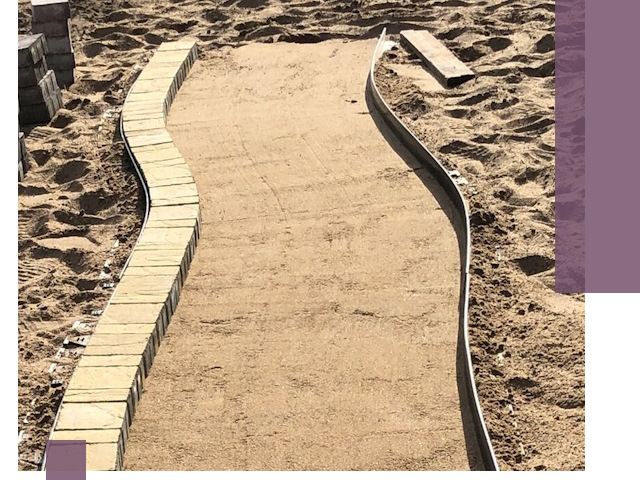 Металлические бордюры для тротуаров в Климовске — прочные и долговечные