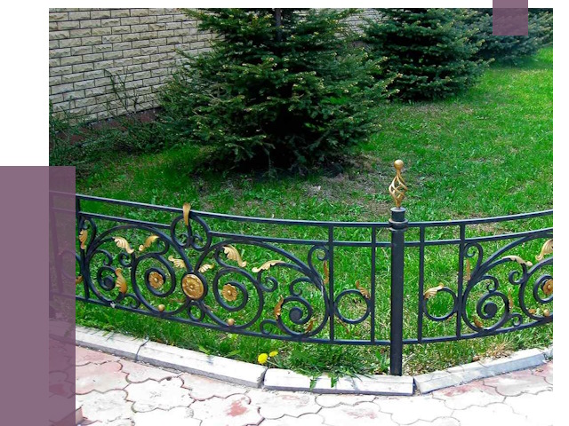 Кованые газонные ограждения в Климовске от 7545 руб. — ПРОЛЁТ-Клс
